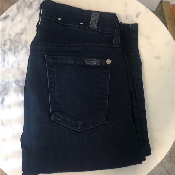 7 For All Mankind Denim - 7 for all mankind mid rise skinny jeans